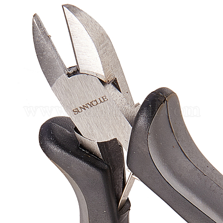 Sunnyclue alicates de corte lateral de 4.5 pulgada alicates cortadores al ras cortador de alambre alicates de precisión para abalorios herramientas de doblado de bucle de alambre para joyería PT-SC0001-23-1