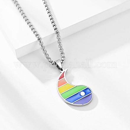 Regenbogen-Pride-Halskette STAS-M292-02P-1