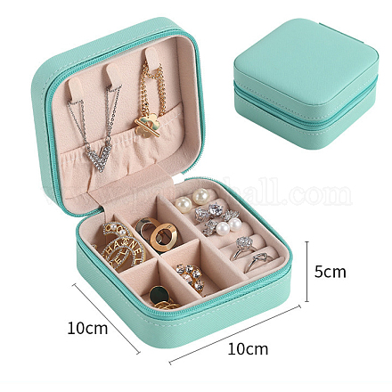 Boîte à bijoux en cuir pu CON-PW0001-178B-1