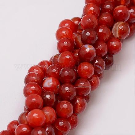 Chapelets de perles en agate rayée naturelle/agate à bandes G-G882-10mm-D03-1