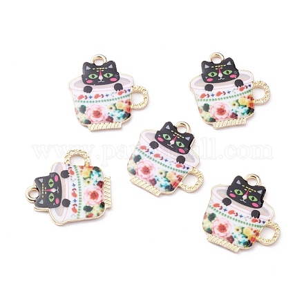 Pendentifs d'émail en alliage&nbsp;ENAM-F142-01B-1