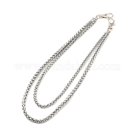 Wholesale 304 Stainless Steel Triple Layer Chains for Jeans Pants 