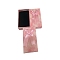 Cardboard Jewelry Boxes, with Ribbon Bowknot and Sponge, For Rings, Earrings, Necklaces, Rectangle, Pink, 9.3x6.3x3.05cm