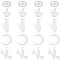 UNICRAFTALE 20Pcs 5 Styles Halloween Pendants Ghost/Pumpkin Jack-O'-Lantern/Witch with Cat/Cat Shape Charms and Crescent Links 201 Stainless Steel Pendants for DIY Earrings Bracelet Necklaces Jewelry
