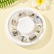 Natural Dendritic Agate Bead Stretch Bracelets, Barrel, Inner Diameter: 2-1/4 inch(5.8cm)
