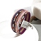 Bohemia PU Leather Cord Multi-strand Bracelets, with Stainless Steel Magnetic Clasps, Colorful, 7-5/8 inch(19.5cm)