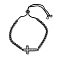 Rack Plating Brass Micro Pave Cubic Zirconia Silder Bracelets, Cadmium Free & Lead Free, Long-Lasting Plated, Cross, Black, Inner Diameter: 1-3/4~3-1/4 inch(4.4~8.3cm)
