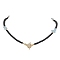 Natural Black Onyx Necklace,  Natural Aquamarine Necklaces, 19.69 inch(50cm)