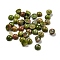 Natural Unakite Cabochons, Half Round, 4x2~2.5mm