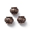 Tibetan Style Alloy Beads, Rondelle, Cadmium Free & Lead Free, Red Copper, 8.5x6.5mm, Hole: 3.5mm