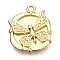 Alloy Pendants, Butterfly, Light Gold, 17x14x2.5mm, Hole: 1.4mm