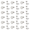 50Pcs 304 Stainless Steel Stud Earring Findings, with Earring Backs & Hole, Textured, Flat Round, Stainless Steel Color, 10mm, Hole: 1.2mm, Pin: 0.8mm