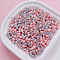 Opaque Acrylic Beads, Rondelle, Pink, 4x3mm, Hole: 1.4mm