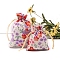 Cotton and Linen Packing Pouches, Drawstring Bags, Rectangle, Linen, 14x10cm