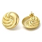 Ion Plating(IP) 304 Stainless Steel Flat Round Stud Earrings, Real 18K Gold Plated, 26mm