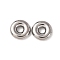 304 Stainless Steel European Beads, Large Hole Beads, Donut, Stainless Steel Color, 17.5x4.7mm, Hole: 5.5mm