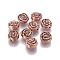 CCB Plastic Beads, Flower, Red Copper, 15x15x9mm, Hole: 1~2mm
