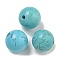 Synthetic Turquoise Beads, Round, 18mm, Hole: 3~4mm