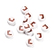 Christmas Theme Printed Opauqe Acrylic Beads, Sleigh, 10x10x5mm, Hole: 1.8mm