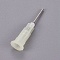 Plastic Fluid Precision Blunt Needle Dispense Tips, Floral White, 7.5x6.5x30mm, Inner Diameter: 4mm, Pin: 1mm