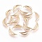 Brass Findings, Nickel Free, Banana, Real 18K Gold Plated, 16.5x7x2mm, Pin: 1mm