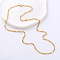 Stainless Steel Figaro Chain Necklaces for Men Women, Golden