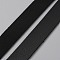 10M Flat Imitation Leather Cord, for Pillow Decor, Black, 15x1.6mm, about 10.94 Yards(10m)/Roll