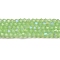 Imitation Jade Electroplate Glass Beads Strands, AB Color Plated, Faceted, Bicone, Green, 2.9~3.3x2.5mm, Hole: 0.7mm, about 135~140pcs/strand, 38~40cm