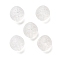 Frosted Acrylic Beads, Turtle Shell, White, 10~11x12mm, Hole: 1.8mm, about 625pcs/500g