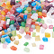 240Pcs 12 Colors Glass Imitation Gemstone Beads, Nuggest, Mixed Color, 4~9x4~9mm, Hole: 1~1.2mm, about 20Pcs/color