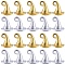 60Pcs 2 Colors Alloy Charms, Cadmium Free & Lead Free, Witch Hat Charms, Mixed Color, 11x11mm, Hole: 2mm, 30pcs/color