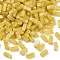 Opaque Acrylic Beads, Rectangle, Gold, 13.5x5.5x5.5~6mm, Hole: 1.6mm, about 952~1150pcs/500g