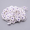 Polyester Lace Trim, Daisy Pattern, Lilac, 1 inch(25mm)