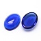 K9 Glass Cabochons Oval Flat Back Cabochons, Blue, 18x13x6mm