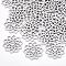 Tarnish Resistant 304 Stainless Steel Filigree Joiners Links, Laser Cut Links, Flower, Stainless Steel Color, 16.5x16x1mm