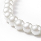 Runde Perlenkette aus Glasperlen für Männer und Frauen NJEW-JN03923-01-4