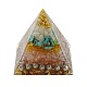 Resin Orgonite Pyramid Home Display Decorations G-PW0004-56A-14-2