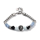 Bracelets en perles de pierres précieuses naturelles et synthétiques BJEW-Q334-11-2