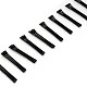 黒焼付け塗装鉄髪ボビーは、単純なヘアピンピン  50x2x2mm  30個/ボード PHAR-O002-01B-01S-2