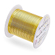 丸銅線  ワイヤーラップジュエリー作り用  ライトゴールド  18ゲージ  1mm  約98.42フィート（30m）/ロール CWIR-BC0006-02C-LG-8