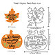 Globleland 2 juego de troqueles de corte de saludos de Acción de Gracias de otoño para diy DIY-WH0309-1162-6