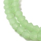 Brins de perles en verre dépoli imitation jade X1-GLAA-F029-JM4mm-B01-3