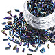 Perles de clairon en verre de couleurs métalliques SEED-N005-001-D04-1