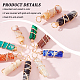 DICOSMETIC 36Pcs 9 Colors Natural Gemstone Pendants Column Crystal Pendant Dyed Quartz Charms Golden Copper Wire Wrapped Charms for Necklace Jewelry Making DIY Craft G-DC0001-13-4