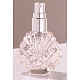 Botella de spray de perfume de vidrio vacía con forma de concha PW-WG82674-01-1