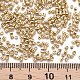 板ガラスシリンダービーズ  シードビーズ  メタリックカラー  丸い穴  ゴールド  1.5~2x1~2mm  穴：0.8mm  約8000個/袋  約1ポンド/バッグ SEED-S047-E-005-4