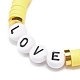 15pcs 5 style argile polymère heishi surfeur bracelets extensibles ensemble BJEW-JB08960-8