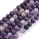 Fili di perle di pietra mica naturale di lepidolite / viola X-G-K415-6mm-2
