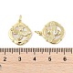 Латунные микропаве прозрачные кубические цирконии ромбовидные подвески KK-P300-23G-3