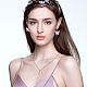 Anattasoul collier pendentif papillon en plastique et bracelet et boucles d'oreilles à levier SJEW-AN0001-33-4